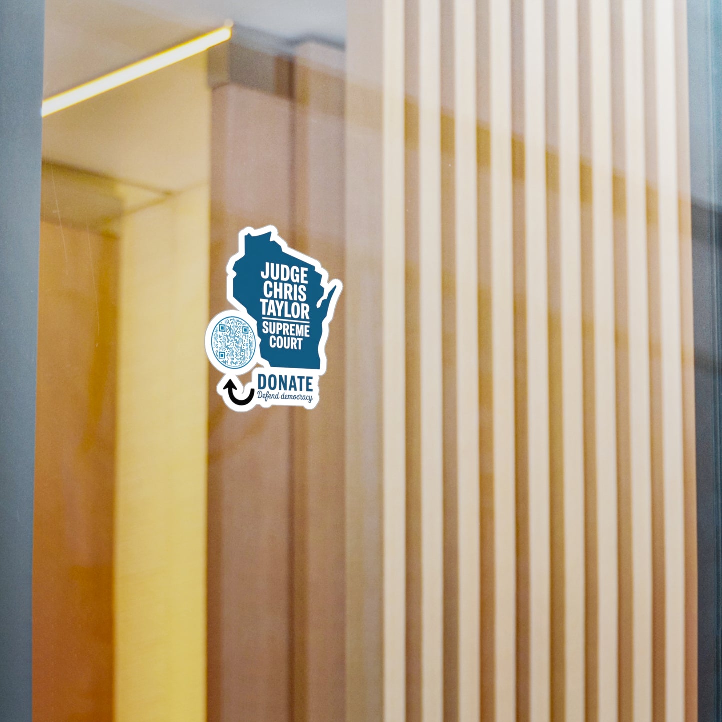 Vinyl Decal Support Judge Chris Taylor Wisconsin State Supreme Court Advocate Gift