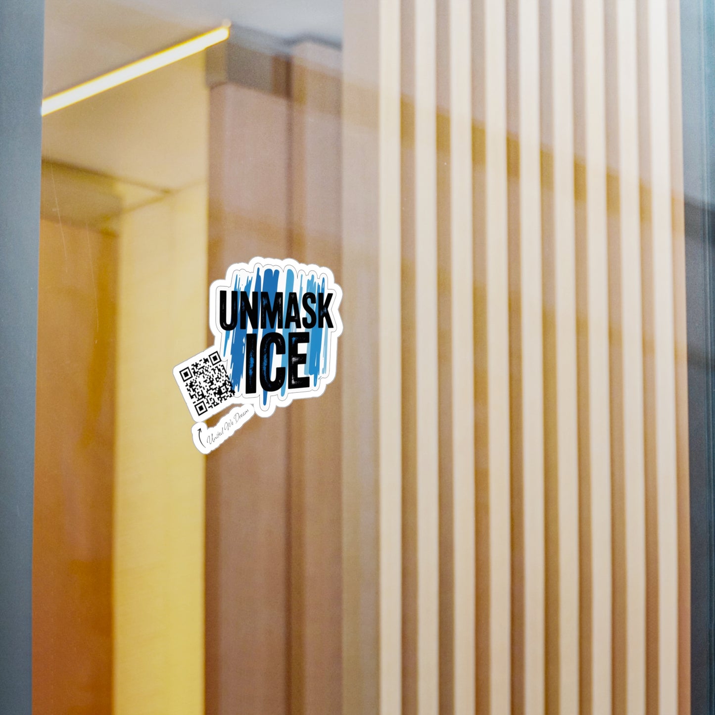 Vinyl Decal Stickers - Unmask ICE Protests for Immigration Justice and Reform