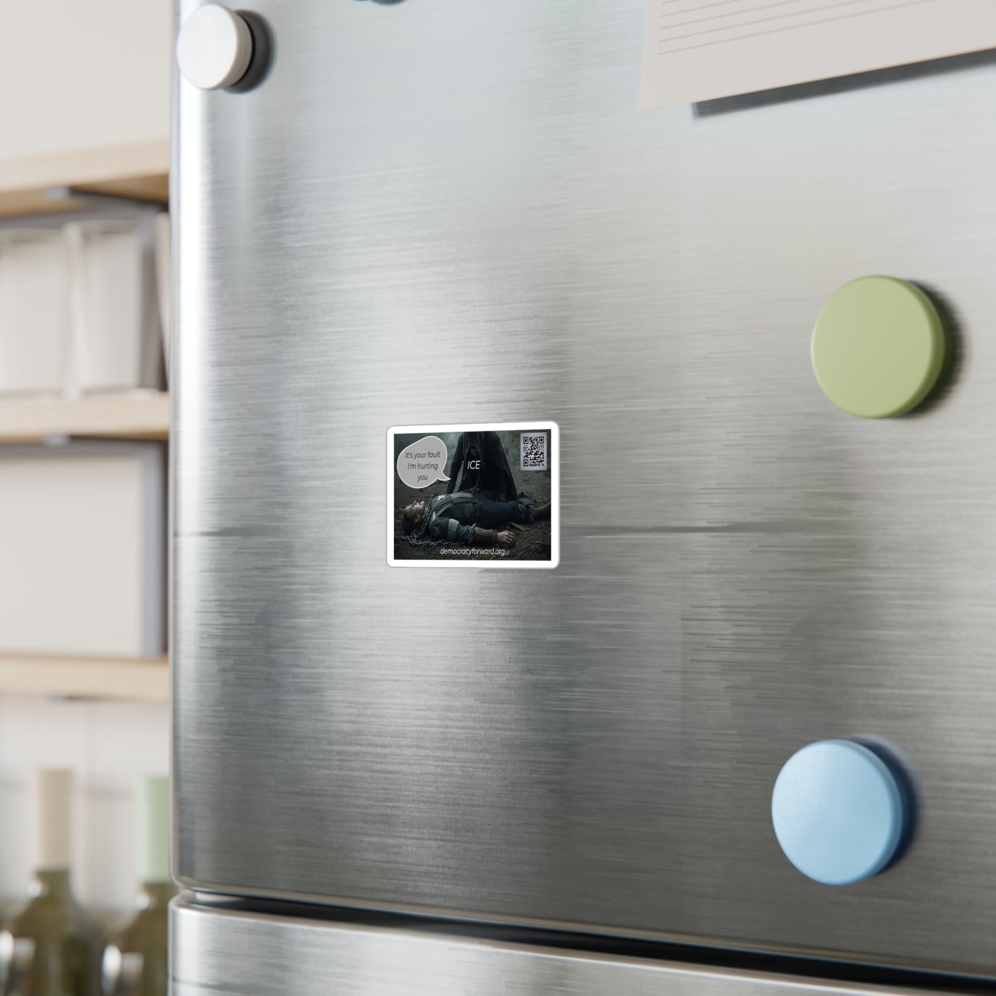 Vinyl Decal - ICE Detaining Capt America Sticker