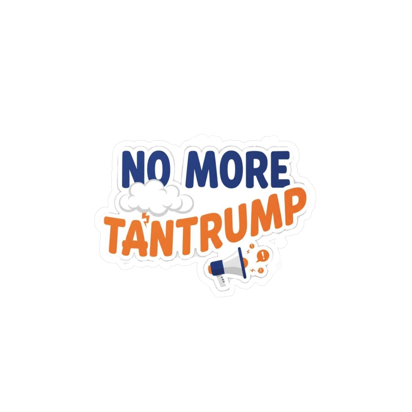 Political Vinyl Decals - No More Tantrump