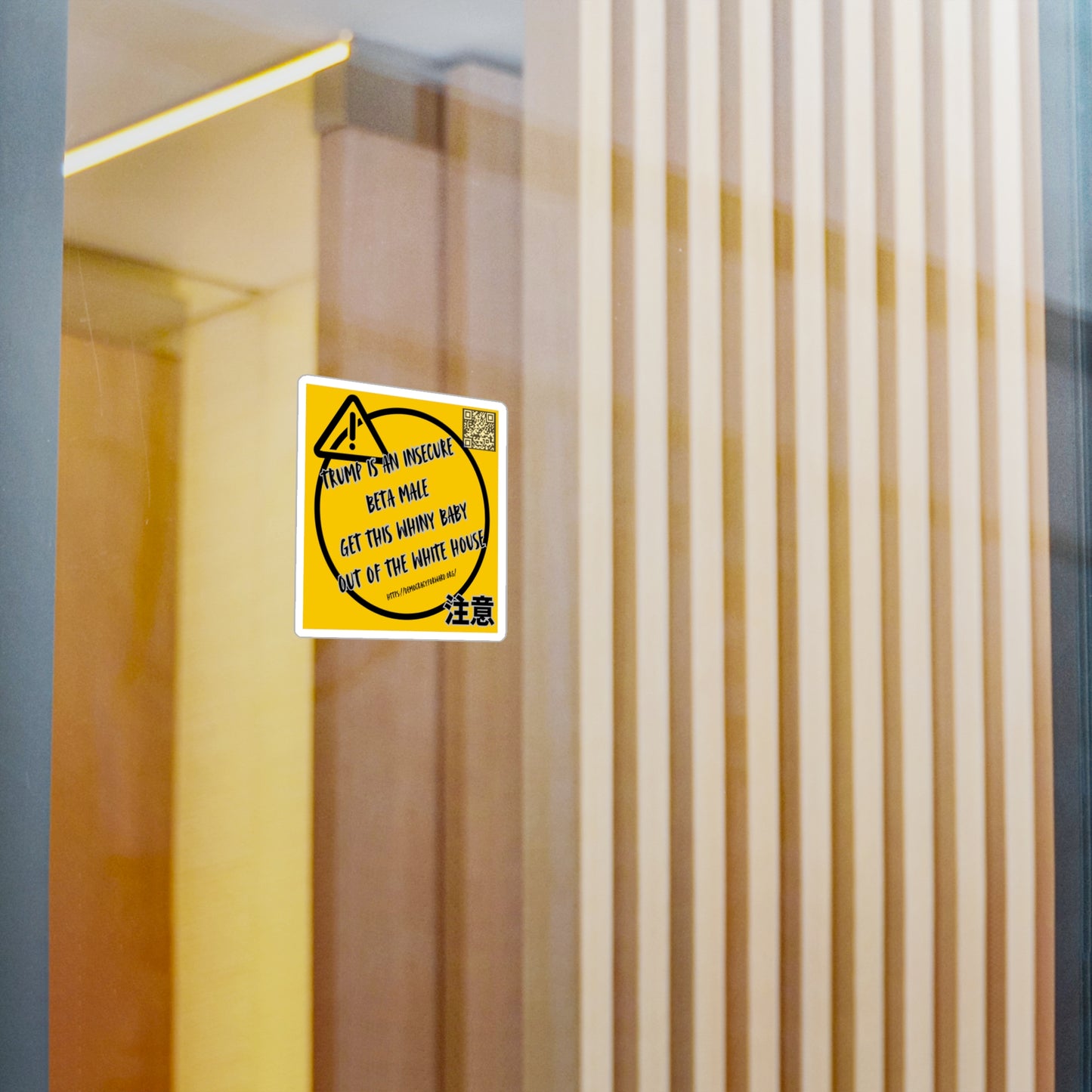 Bold Political Vinyl Decals, Car Stickers, Funny Decal for Home & Office, Political Humor, Gift for Activists, Sleek Wall Decor