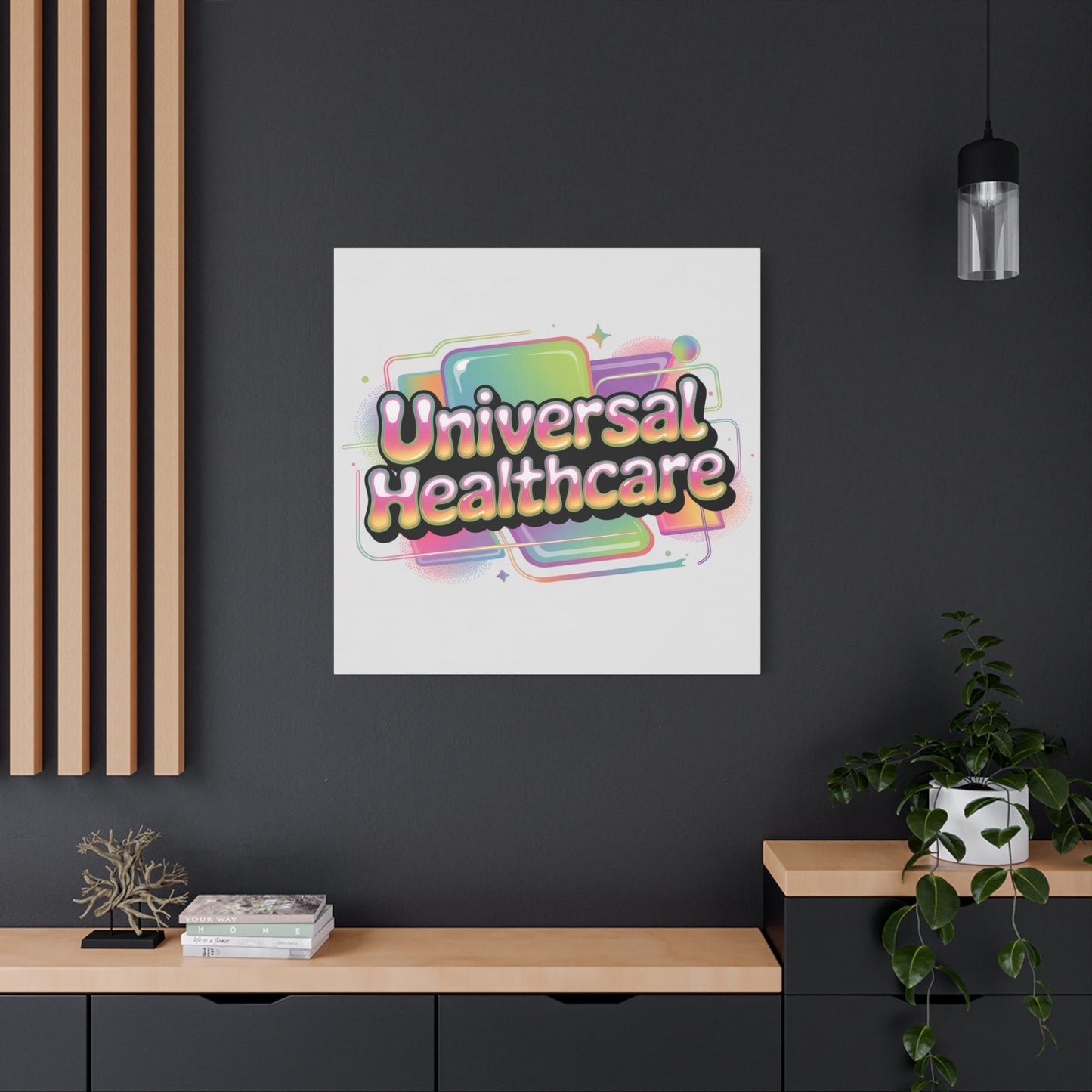 Universal Healthcare Poster — Vibrant Matte Canvas Print