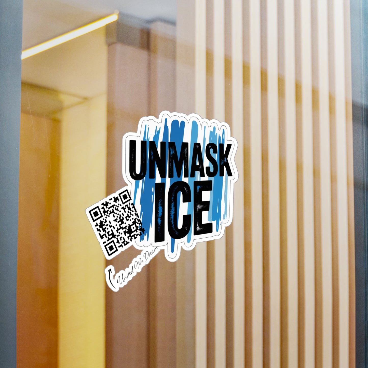 Vinyl Decal Stickers - Unmask ICE Protests for Immigration Justice and Reform