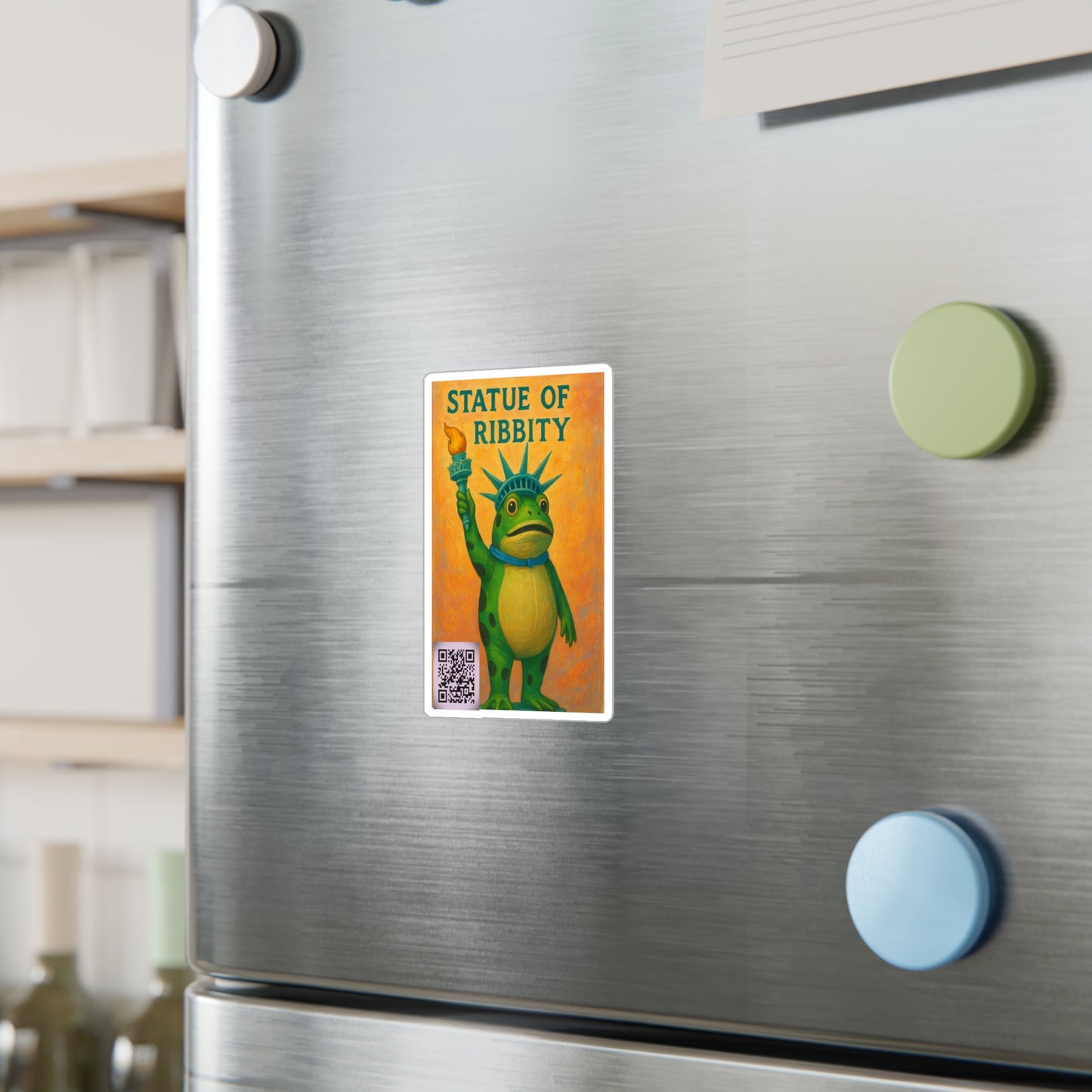 Vinyl Decal Sticker - Pro-Democracy Iconic Frog pointing out ridiculous American politics