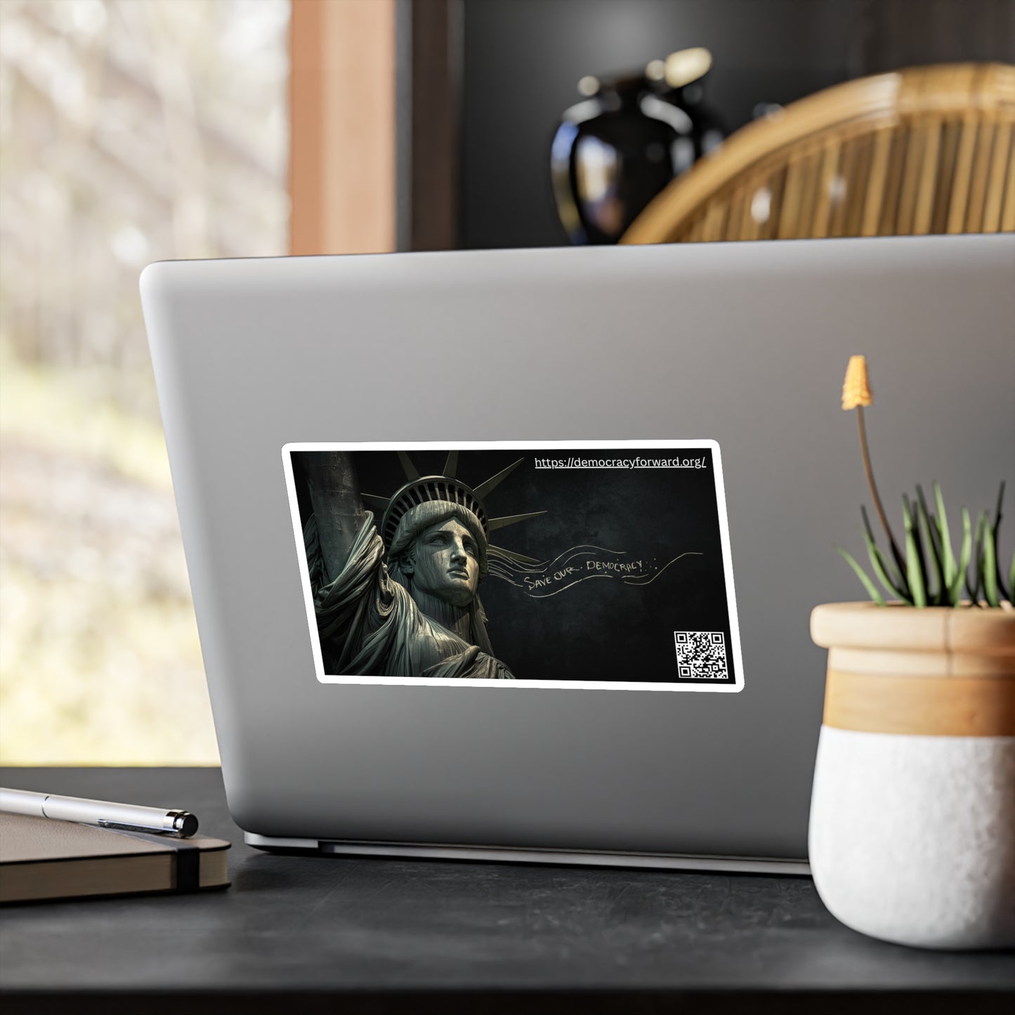 Statue of Liberty Kiss-Cut Vinyl Decals for Activists