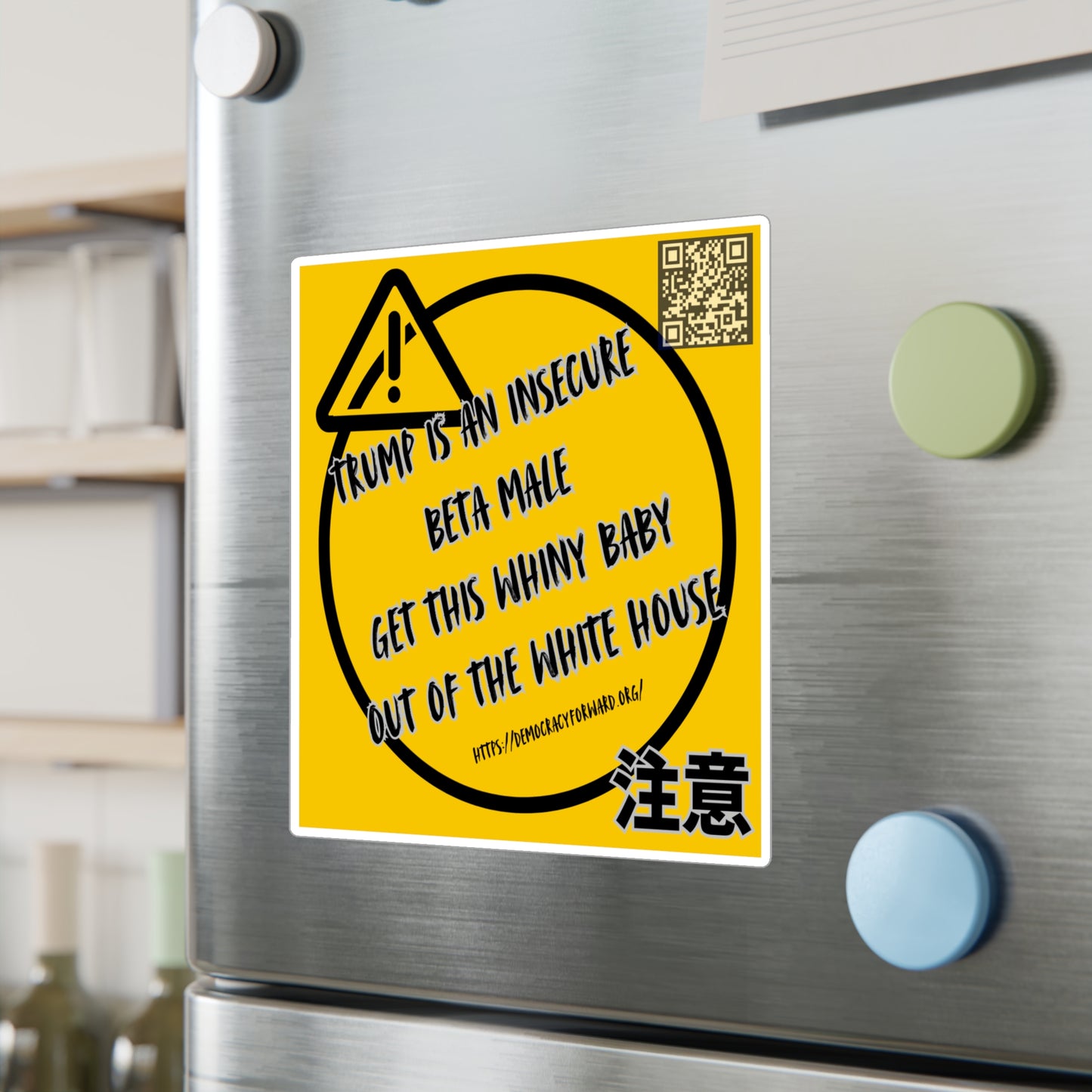 Bold Political Vinyl Decals, Car Stickers, Funny Decal for Home & Office, Political Humor, Gift for Activists, Sleek Wall Decor