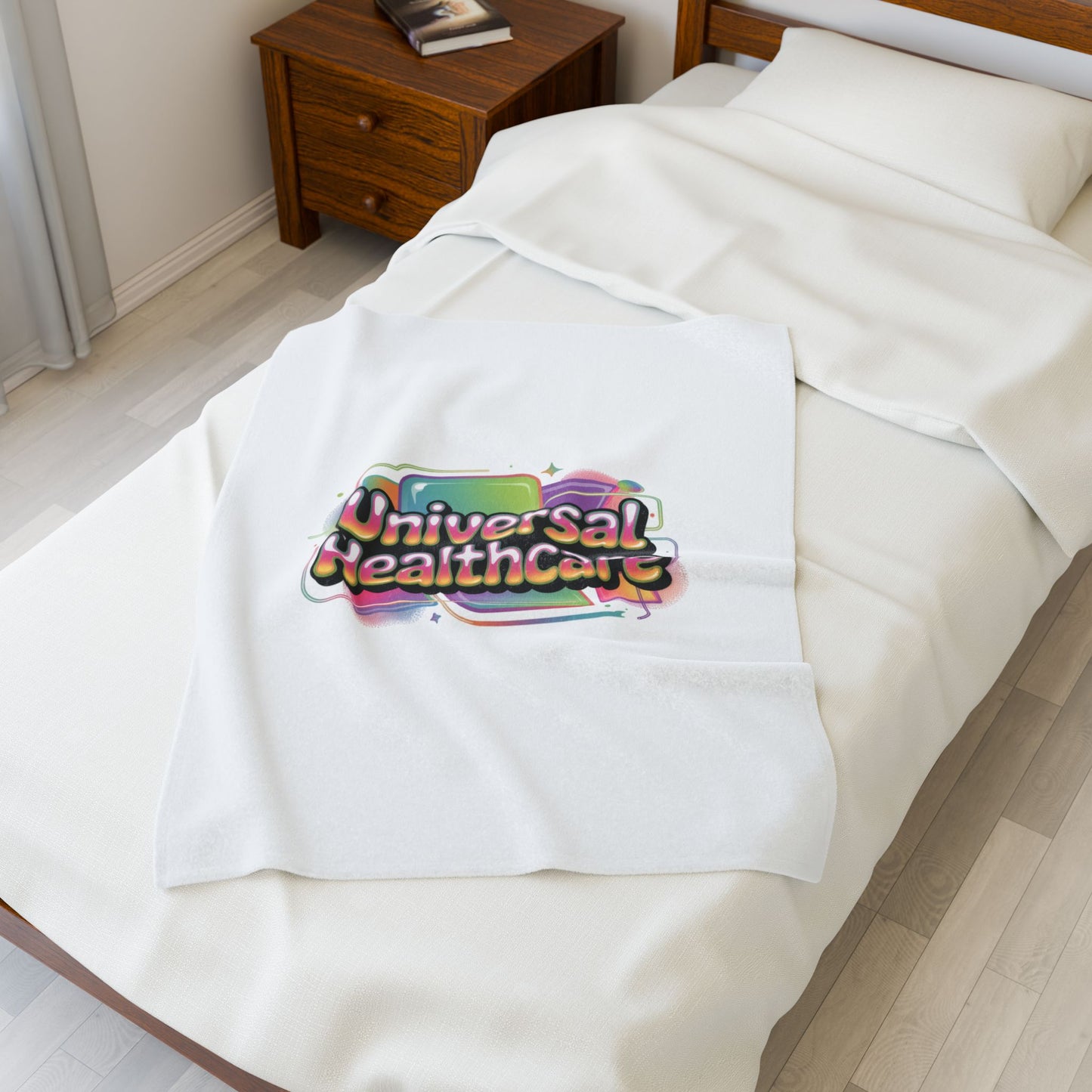 Universal Healthcare Advocacy Velveteen Plush Blanket