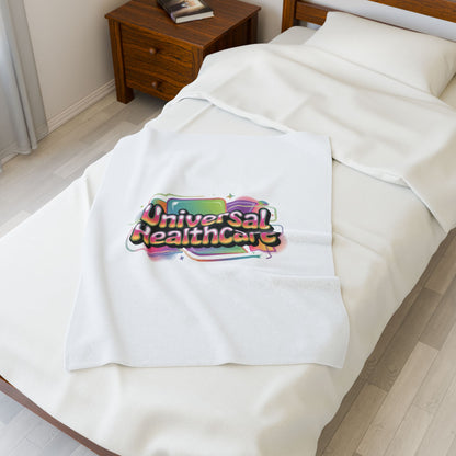 Universal Healthcare Advocacy Velveteen Plush Blanket