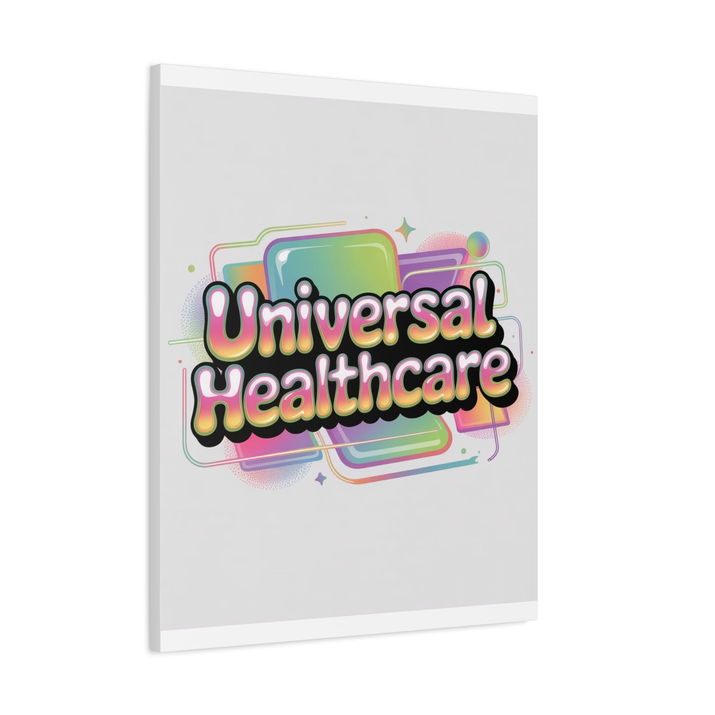 Universal Healthcare Poster — Vibrant Matte Canvas Print