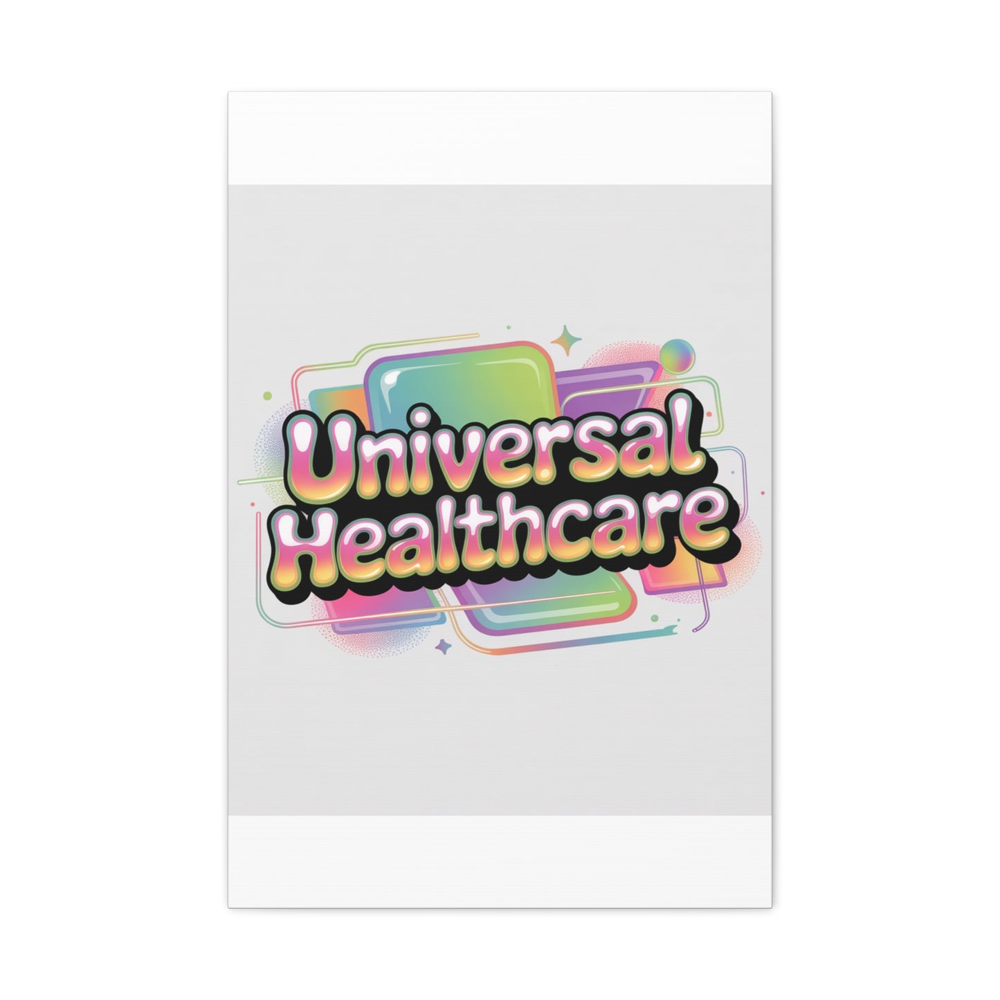 Universal Healthcare Poster — Vibrant Matte Canvas Print