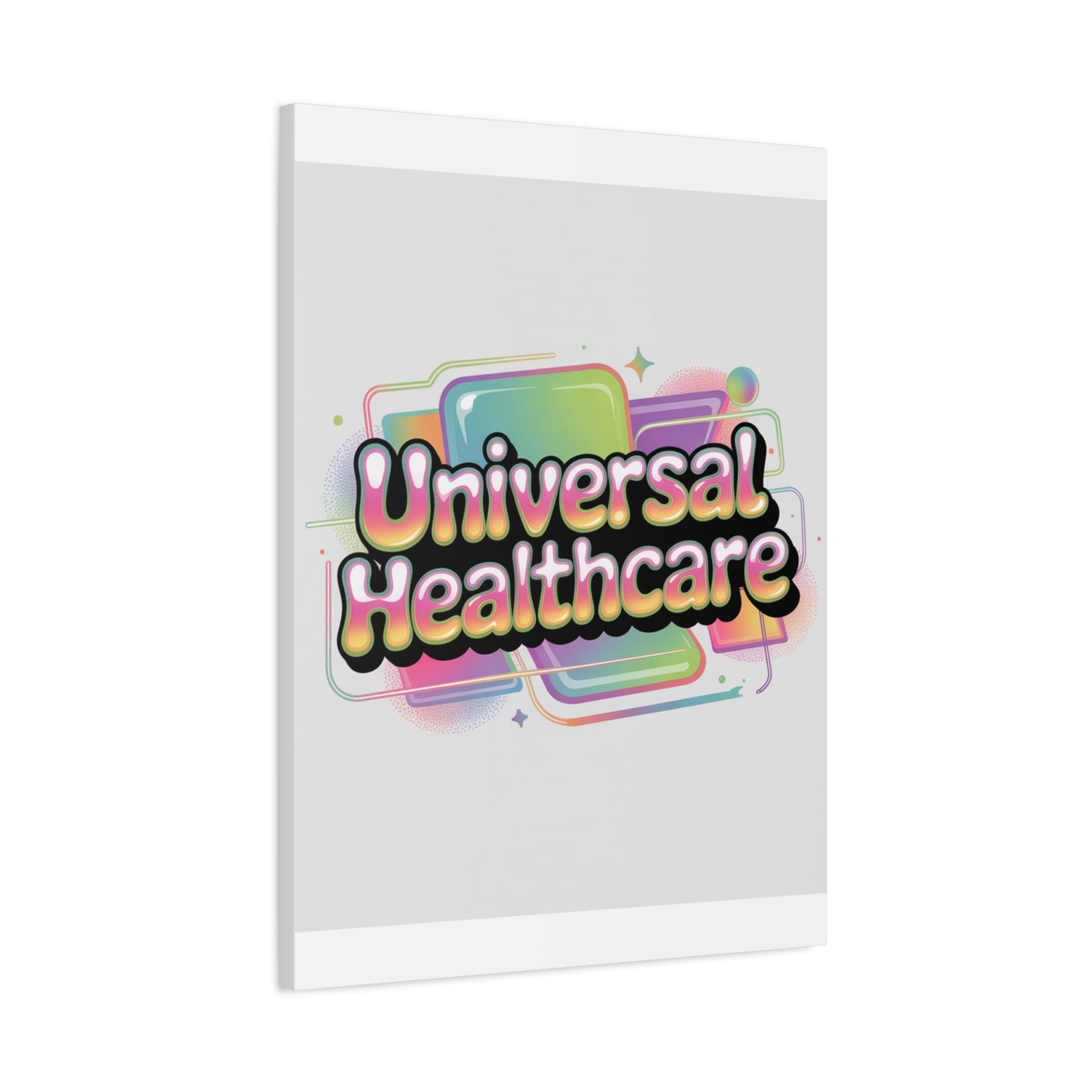 Universal Healthcare Poster — Vibrant Matte Canvas Print