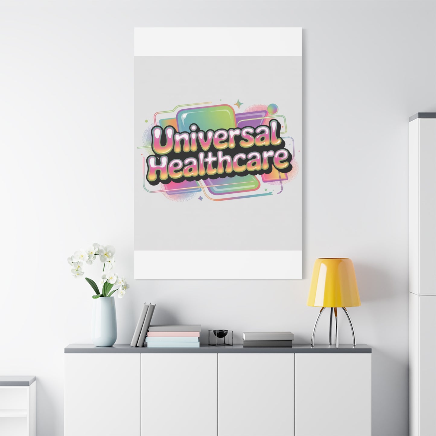 Universal Healthcare Poster — Vibrant Matte Canvas Print