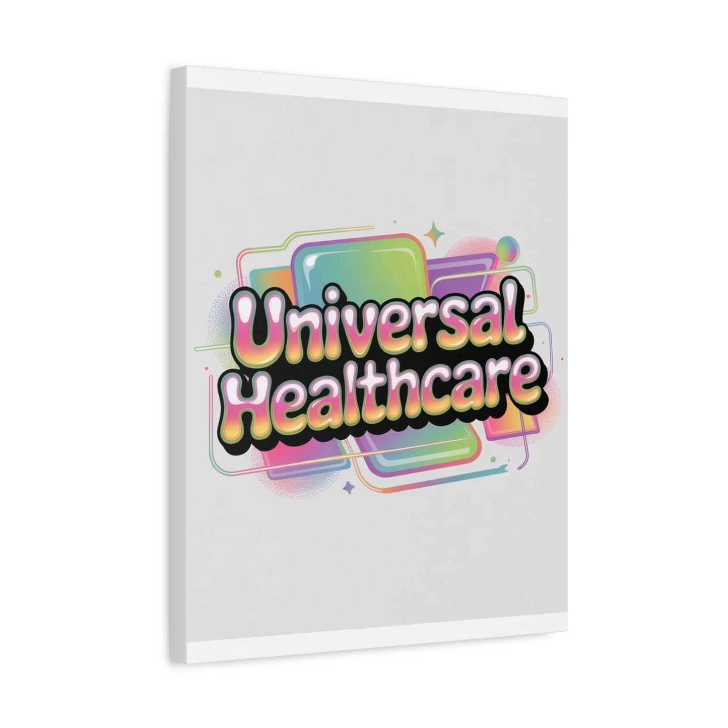Universal Healthcare Poster — Vibrant Matte Canvas Print