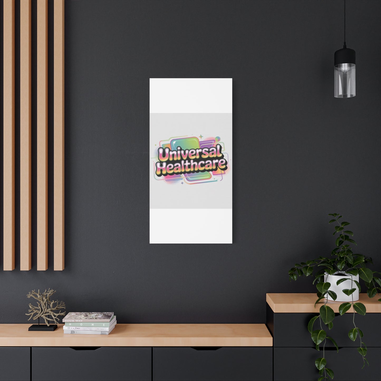 Universal Healthcare Poster — Vibrant Matte Canvas Print
