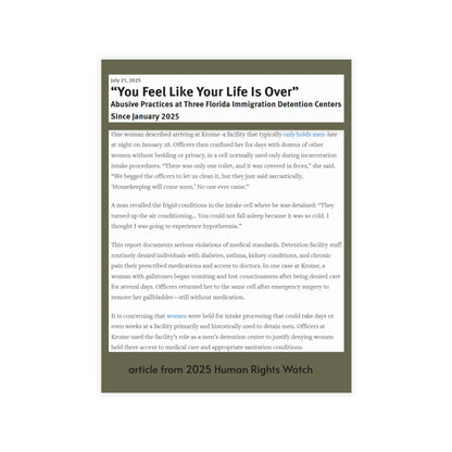 Activist Postcard Bundles - Inhumane Treatment of Immigrants Awareness