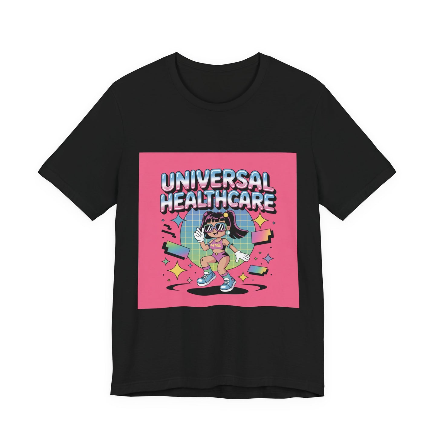 Universal Healthcare Advocacy T-Shirt — Bold Color Graphic