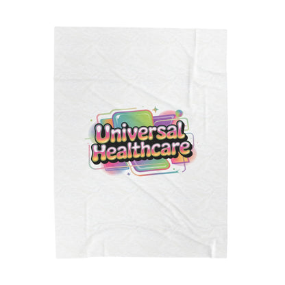Universal Healthcare Advocacy Velveteen Plush Blanket
