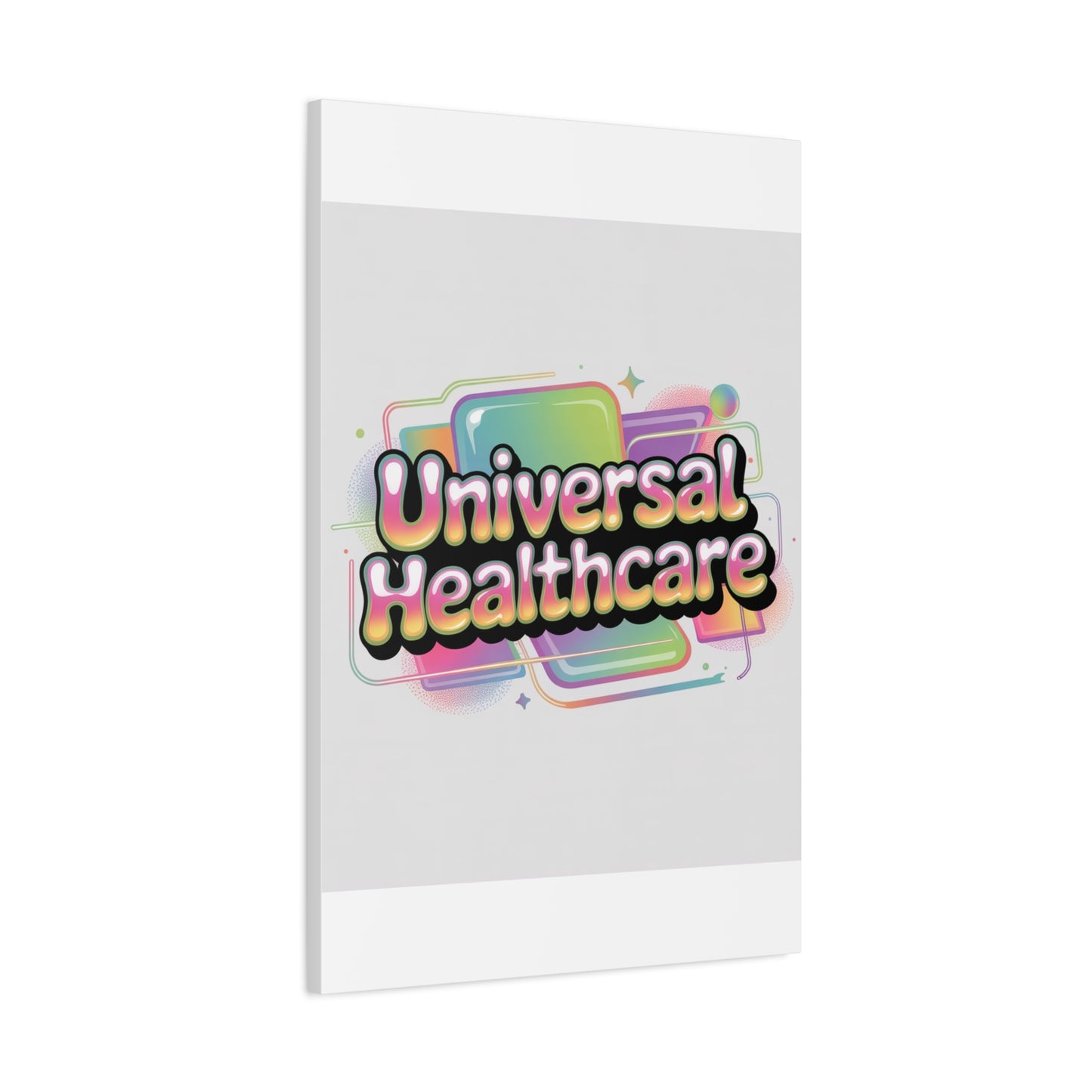 Universal Healthcare Poster — Vibrant Matte Canvas Print