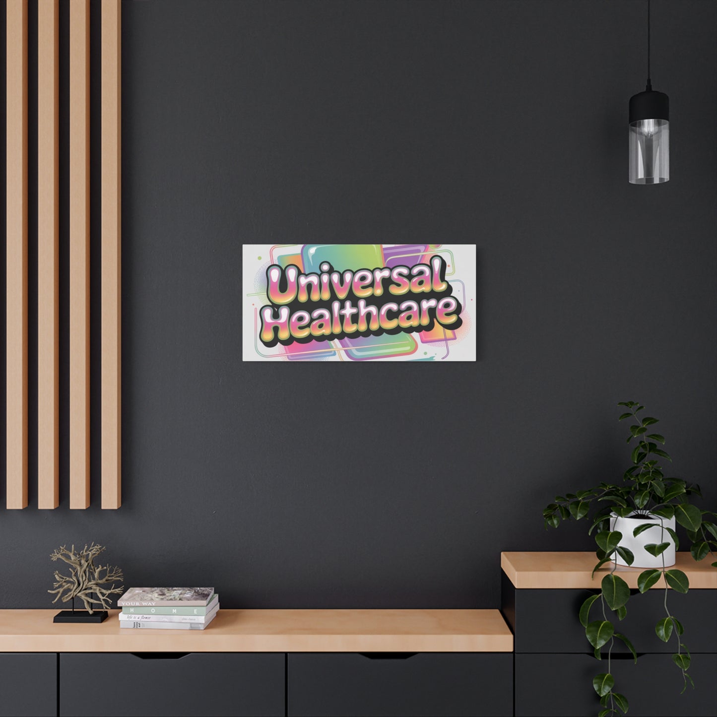 Universal Healthcare Poster — Vibrant Matte Canvas Print