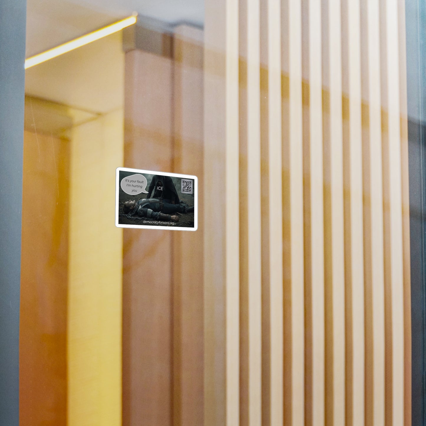 Vinyl Decal - ICE Detaining Capt America Sticker