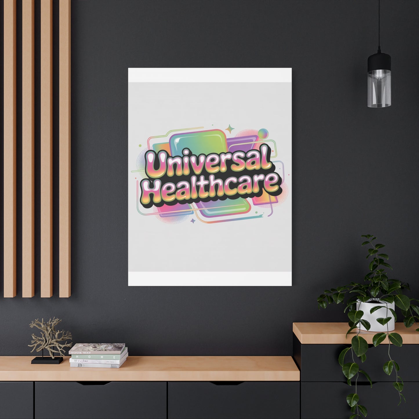 Universal Healthcare Poster — Vibrant Matte Canvas Print