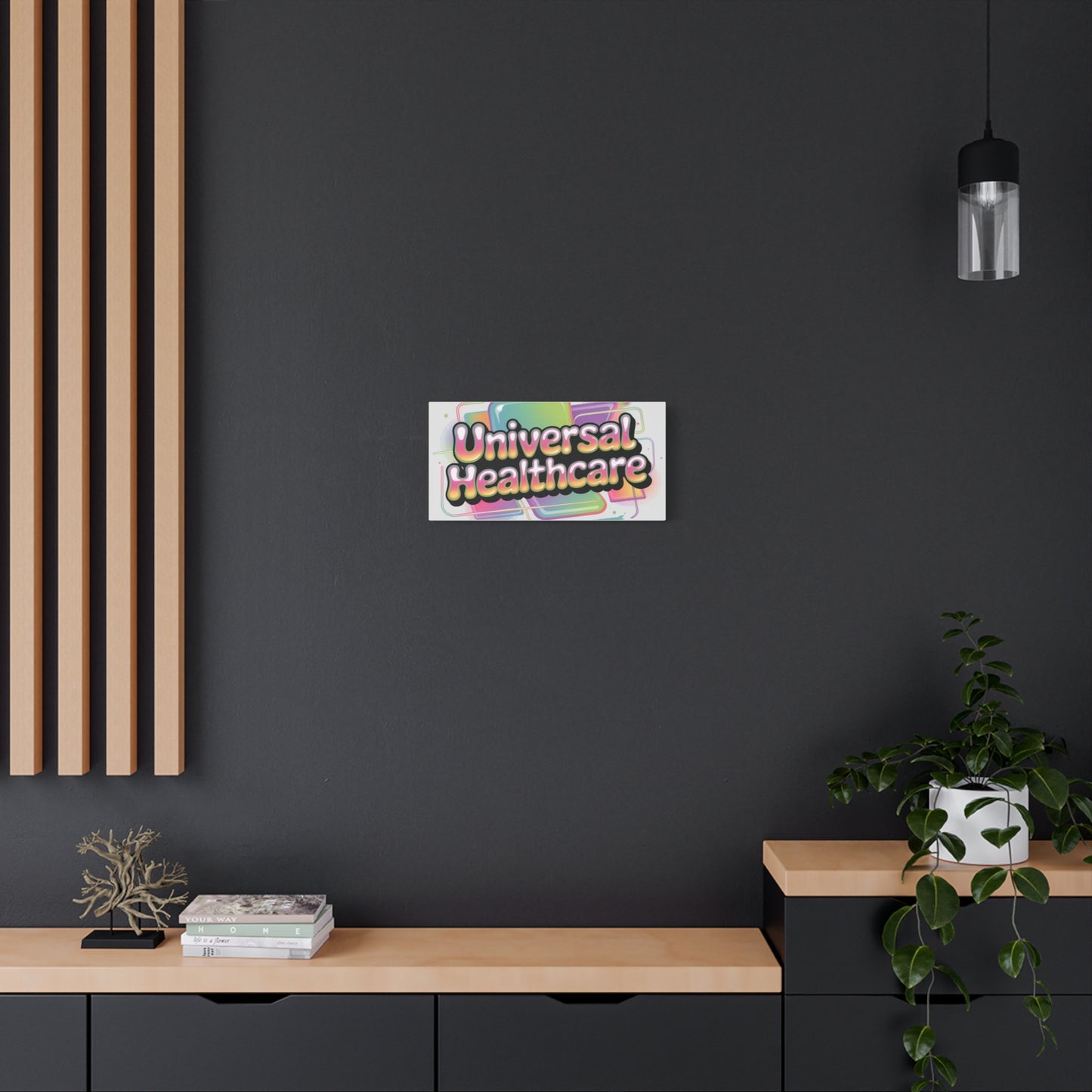 Universal Healthcare Poster — Vibrant Matte Canvas Print