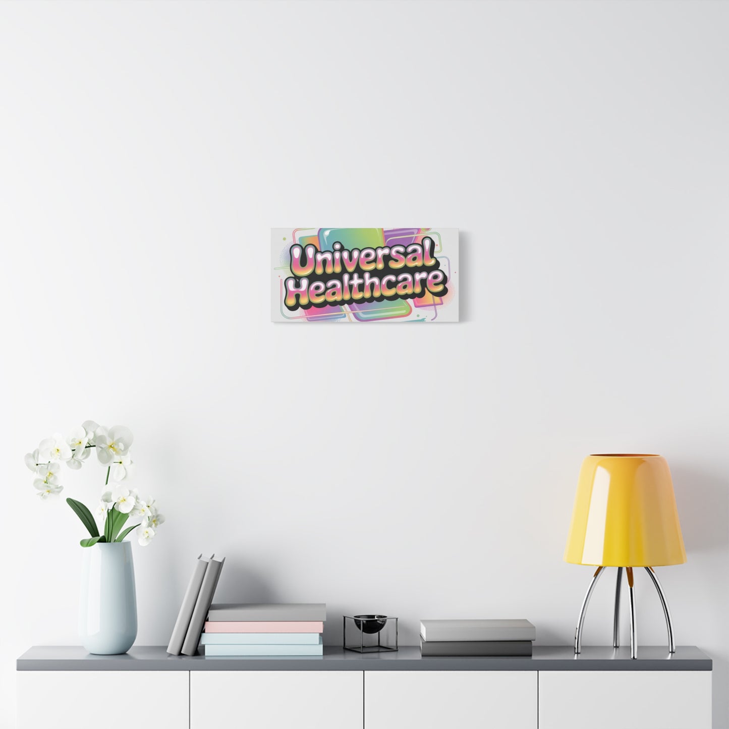 Universal Healthcare Poster — Vibrant Matte Canvas Print