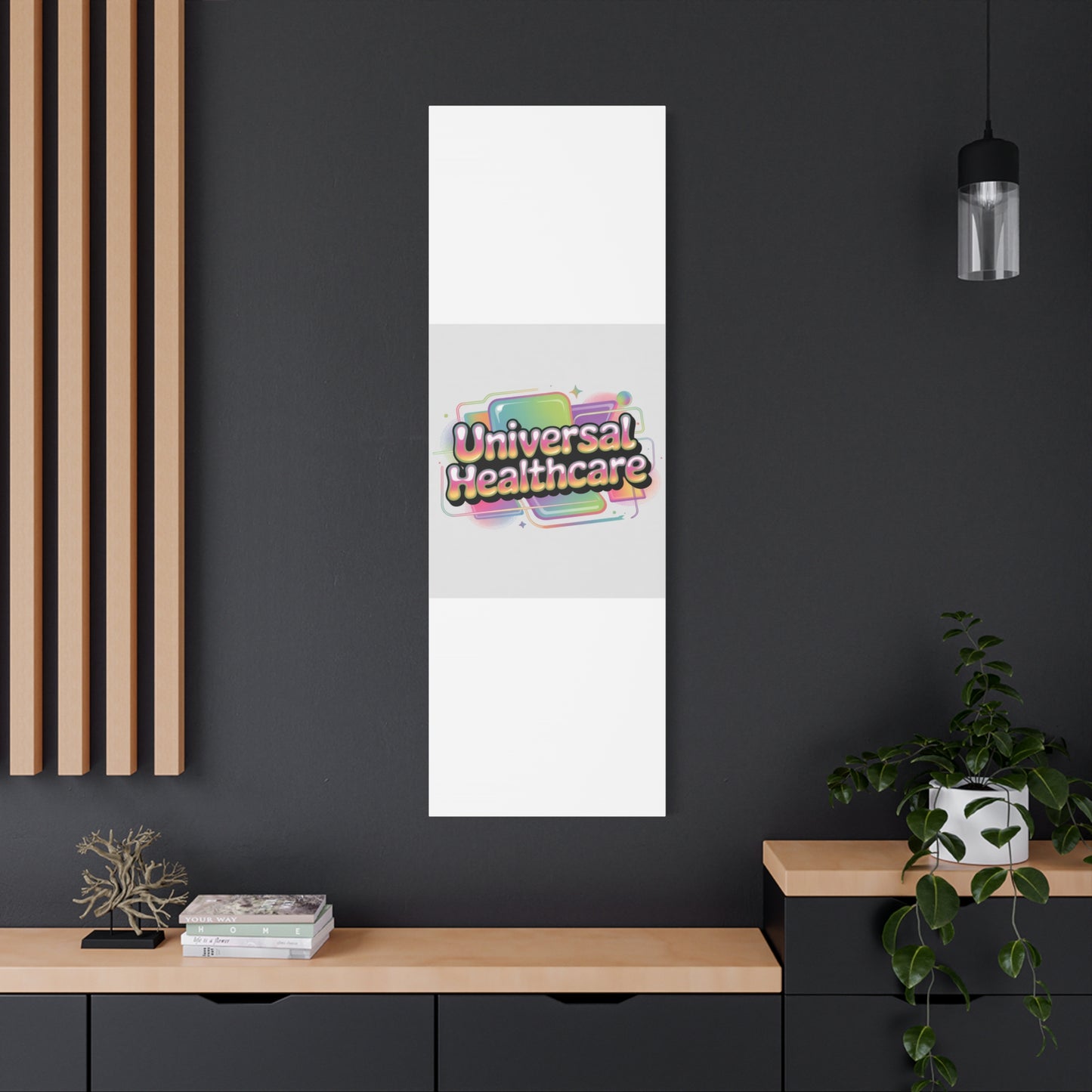 Universal Healthcare Poster — Vibrant Matte Canvas Print