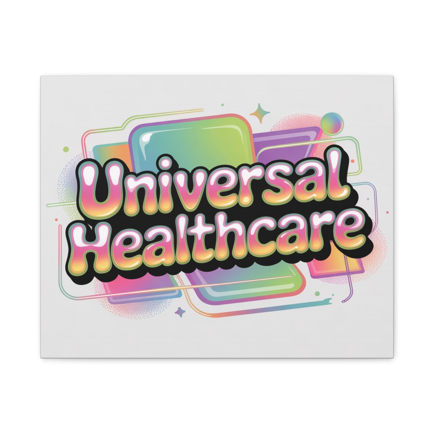Universal Healthcare Poster — Vibrant Matte Canvas Print