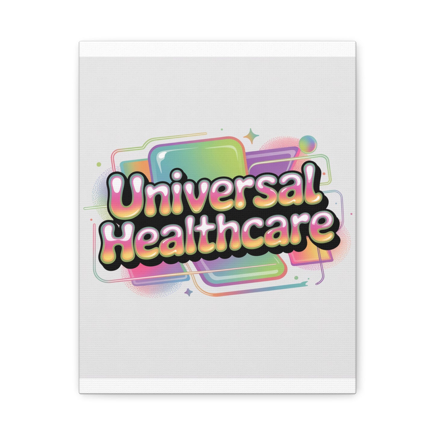 Universal Healthcare Poster — Vibrant Matte Canvas Print
