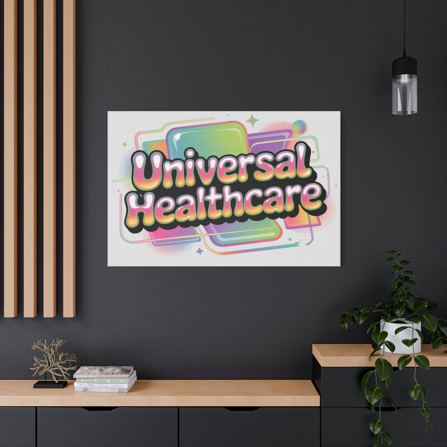 Universal Healthcare Poster — Vibrant Matte Canvas Print