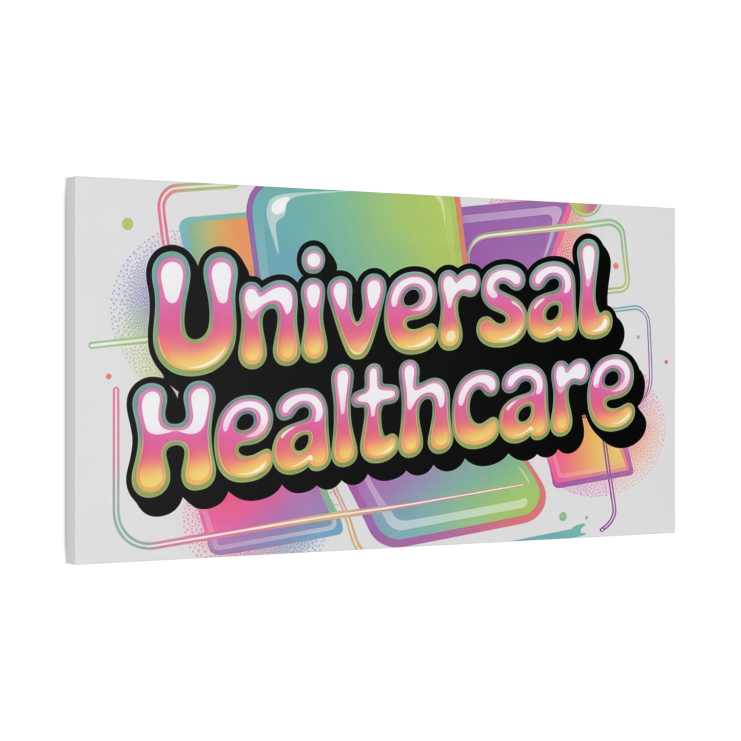 Universal Healthcare Poster — Vibrant Matte Canvas Print