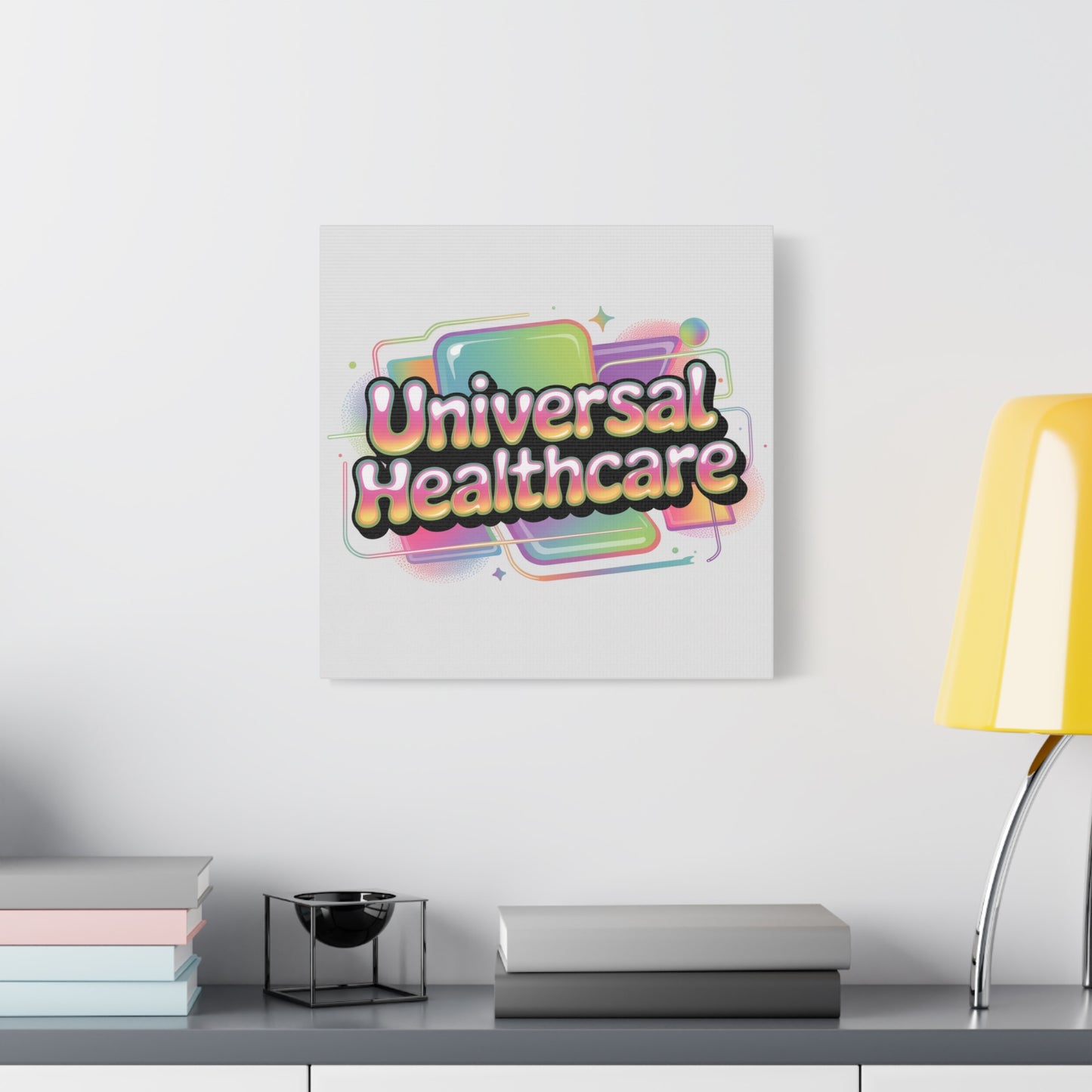 Universal Healthcare Poster — Vibrant Matte Canvas Print