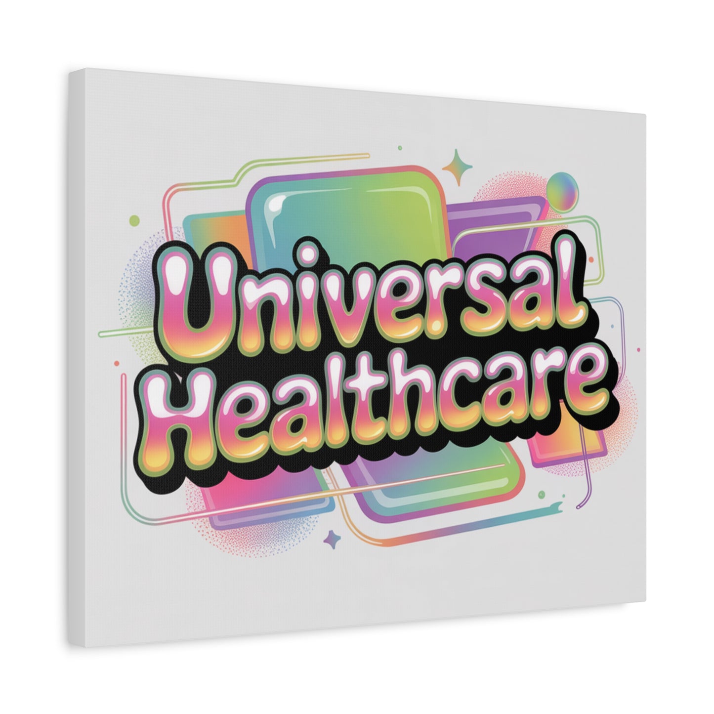 Universal Healthcare Poster — Vibrant Matte Canvas Print