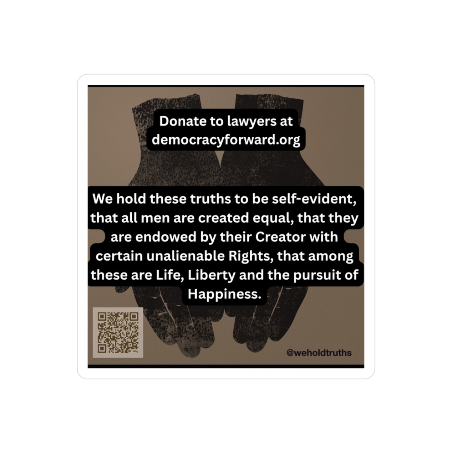 Decal Stickers - Defend Democracy and Spread Awareness of Core American Values