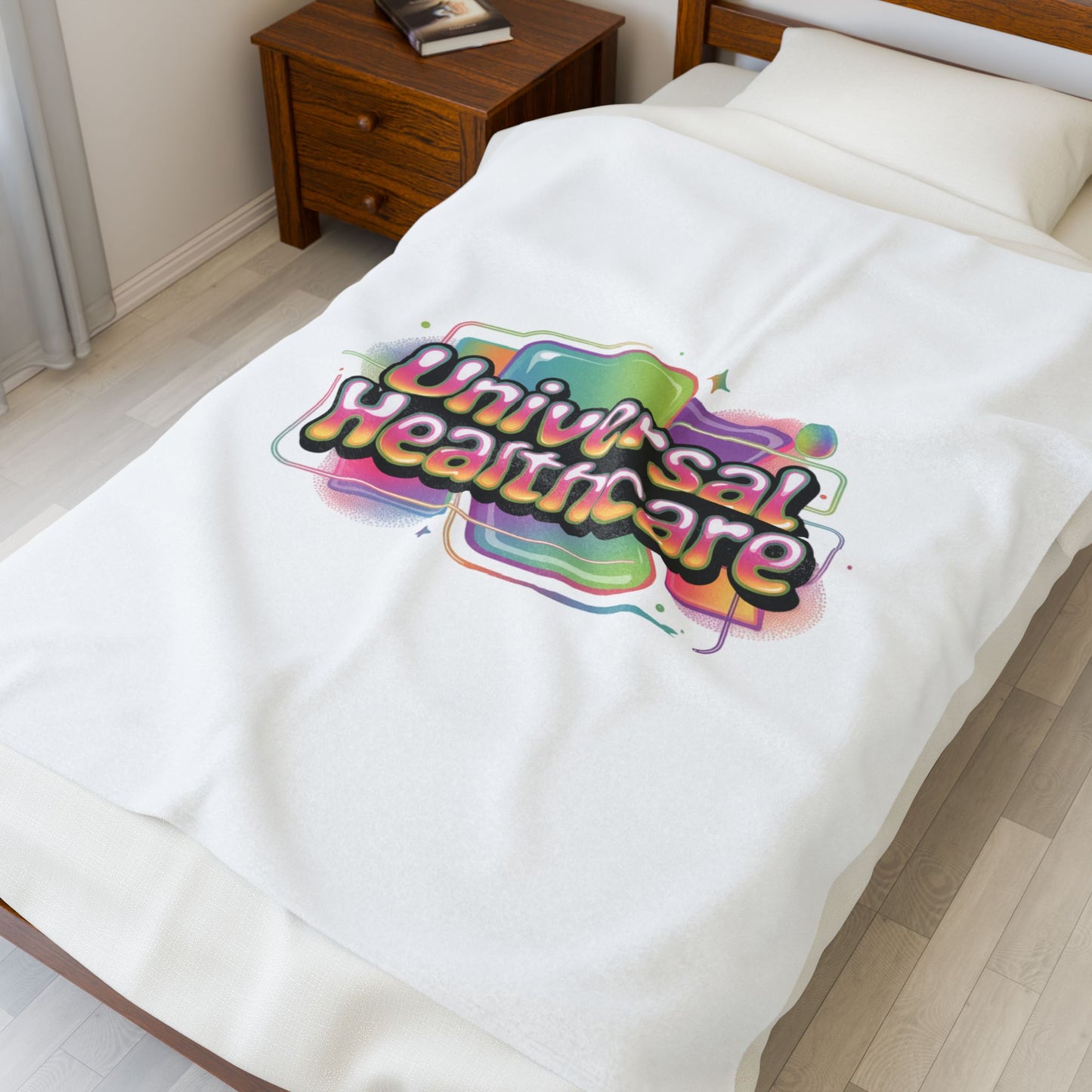 Universal Healthcare Advocacy Velveteen Plush Blanket