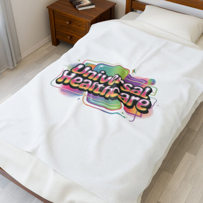 Universal Healthcare Advocacy Velveteen Plush Blanket