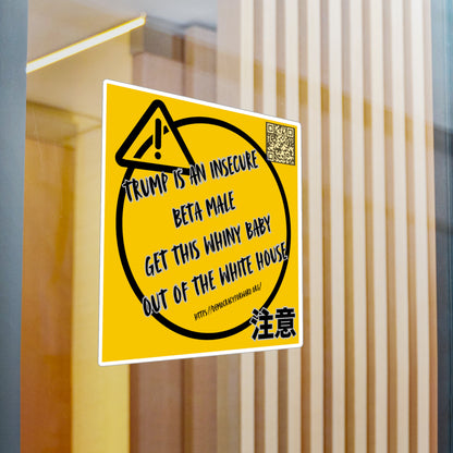 Bold Political Vinyl Decals, Car Stickers, Funny Decal for Home & Office, Political Humor, Gift for Activists, Sleek Wall Decor