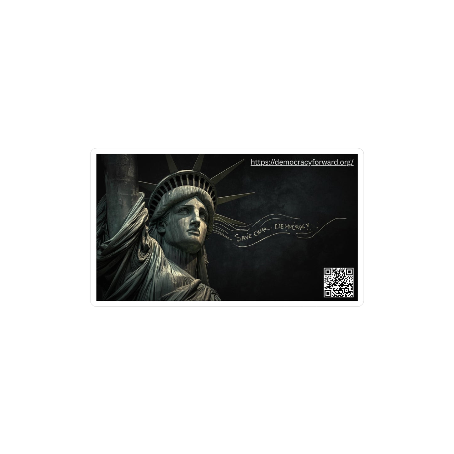 Statue of Liberty Kiss-Cut Vinyl Decals for Activists