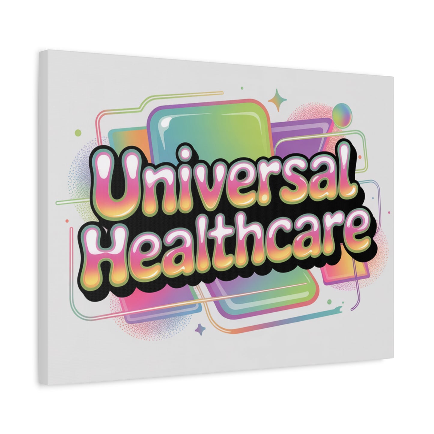 Universal Healthcare Poster — Vibrant Matte Canvas Print