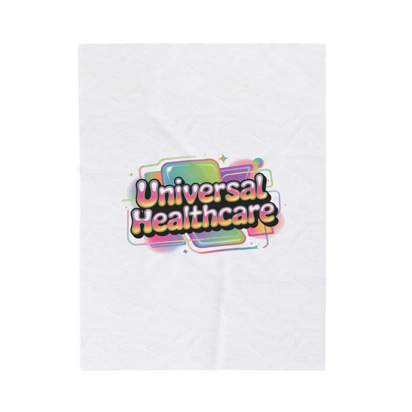 Universal Healthcare Advocacy Velveteen Plush Blanket