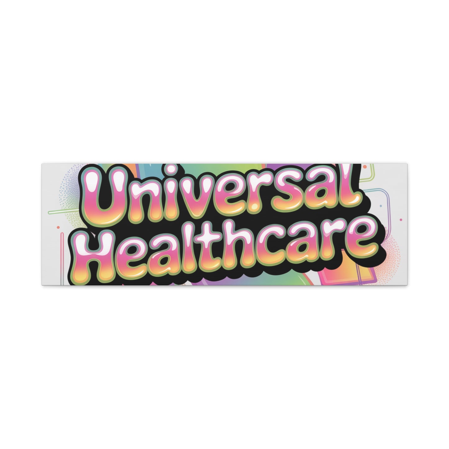 Universal Healthcare Poster — Vibrant Matte Canvas Print