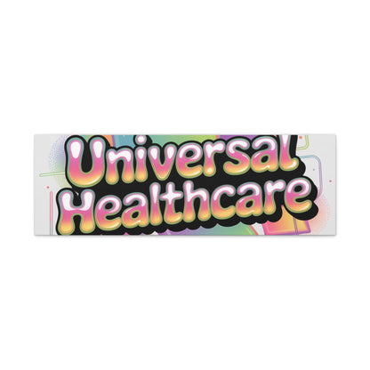 Universal Healthcare Poster — Vibrant Matte Canvas Print