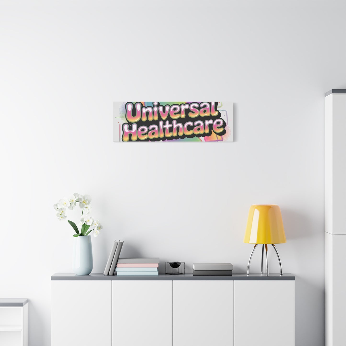 Universal Healthcare Poster — Vibrant Matte Canvas Print