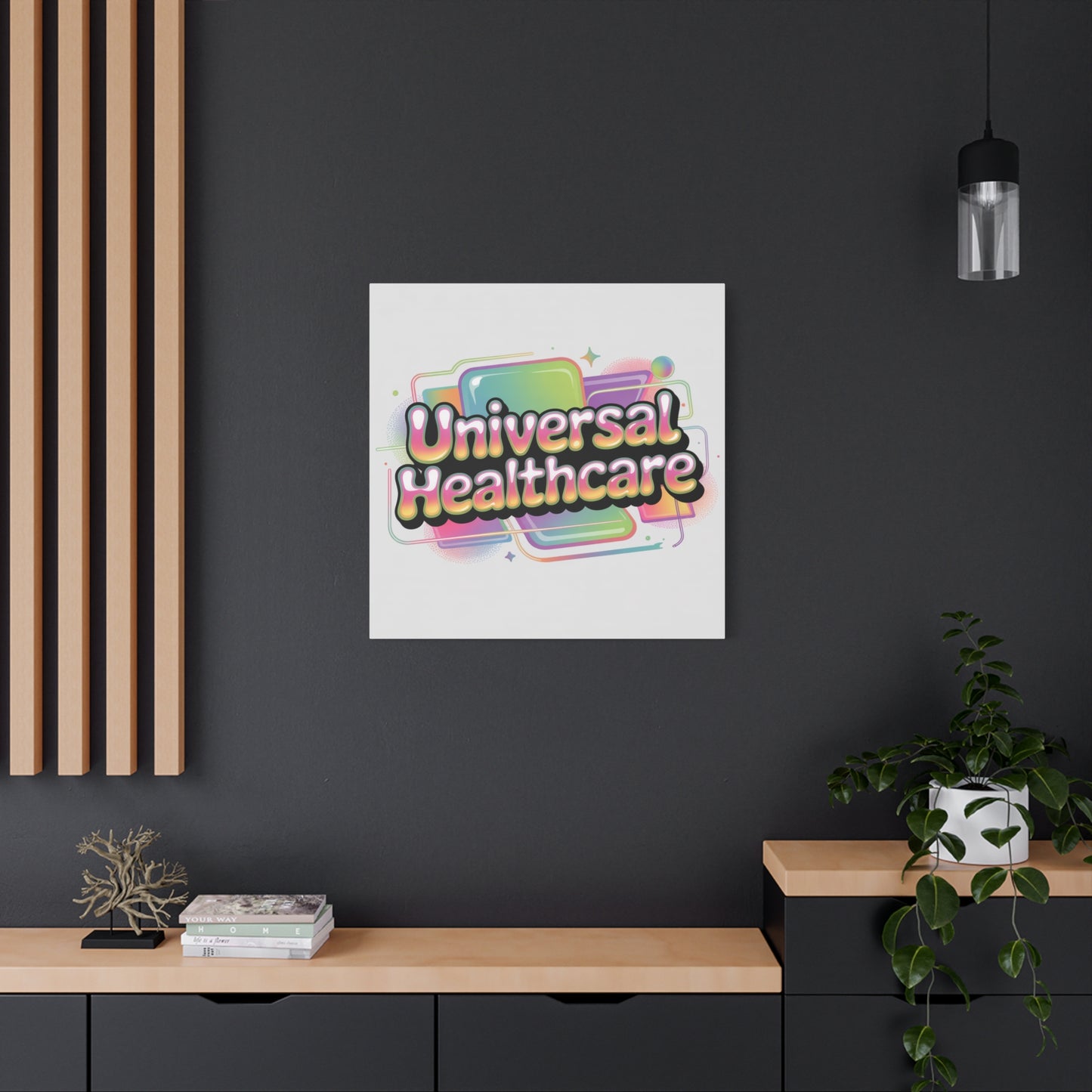 Universal Healthcare Poster — Vibrant Matte Canvas Print