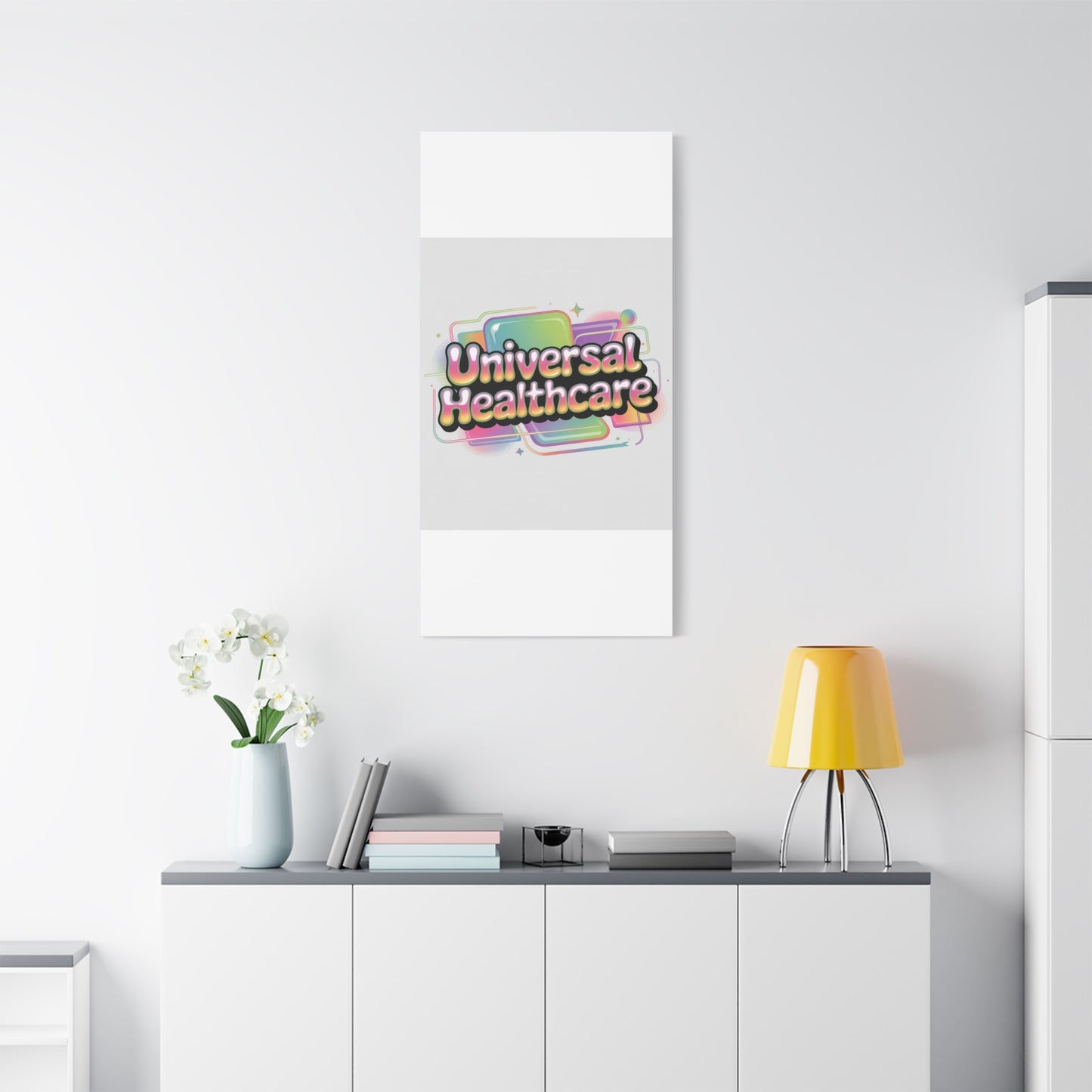 Universal Healthcare Poster — Vibrant Matte Canvas Print
