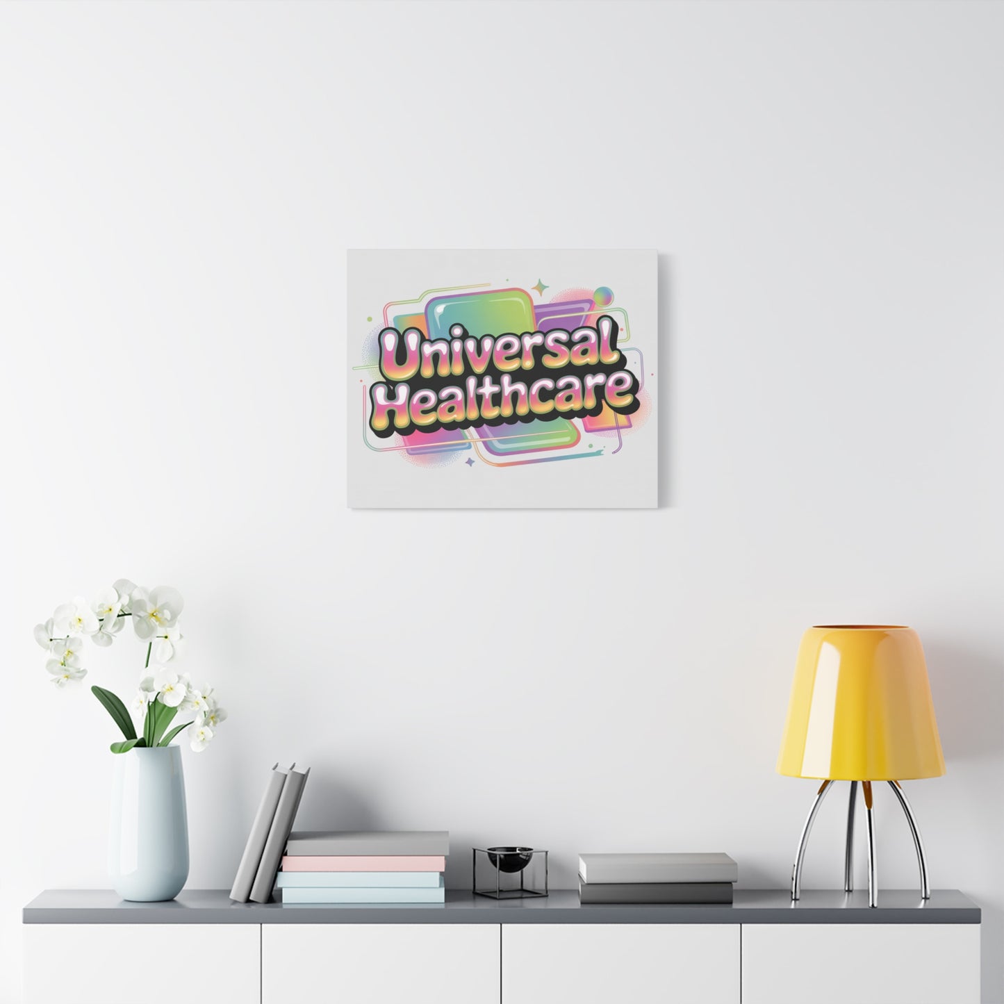 Universal Healthcare Poster — Vibrant Matte Canvas Print