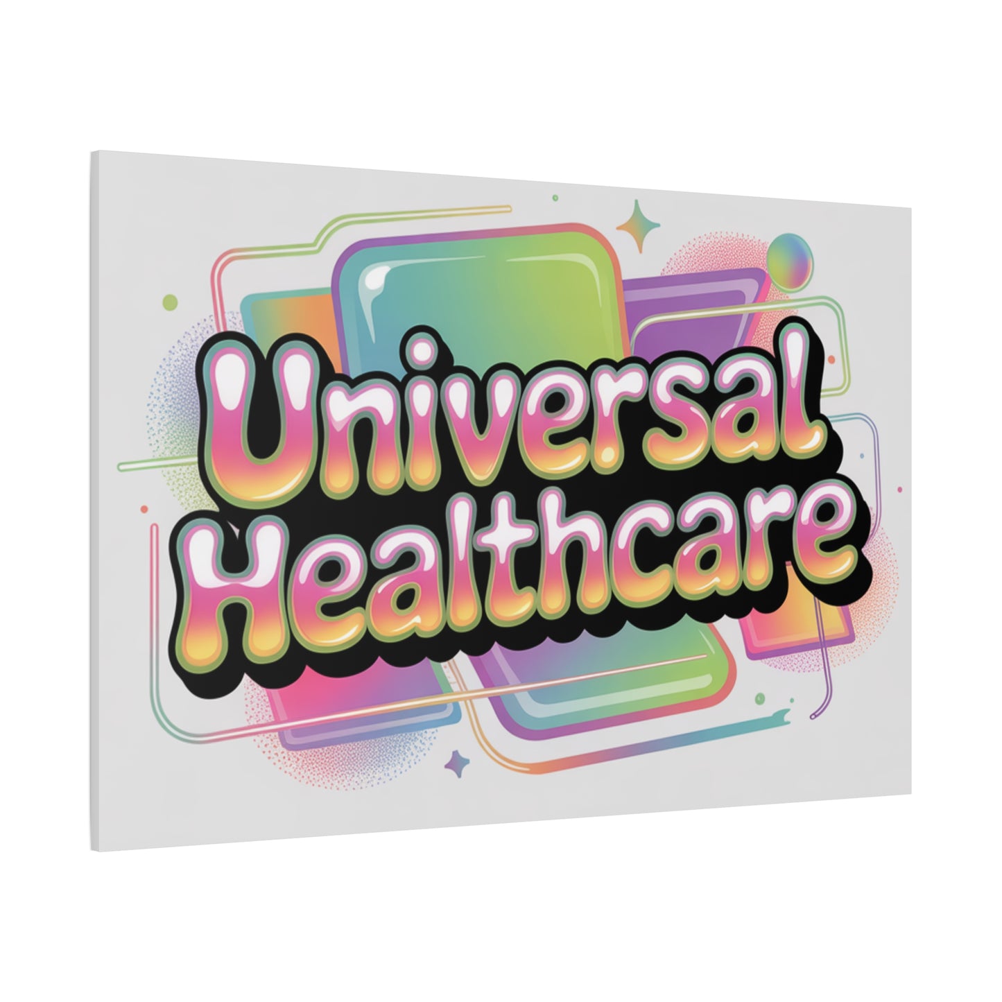 Universal Healthcare Poster — Vibrant Matte Canvas Print