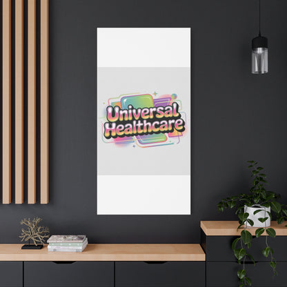 Universal Healthcare Poster — Vibrant Matte Canvas Print