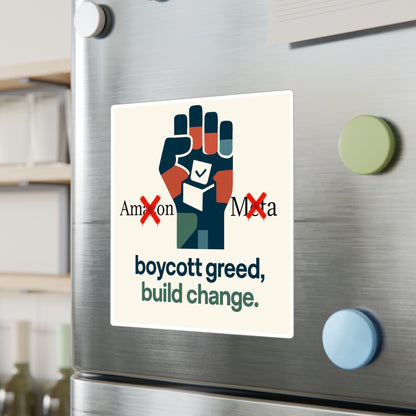 Vinyl Decal - Buy Local, Boycott Corporate Greed